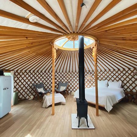 Ons Yurt Huisje In Het Bos Hollandsche Rading Εξωτερικό φωτογραφία