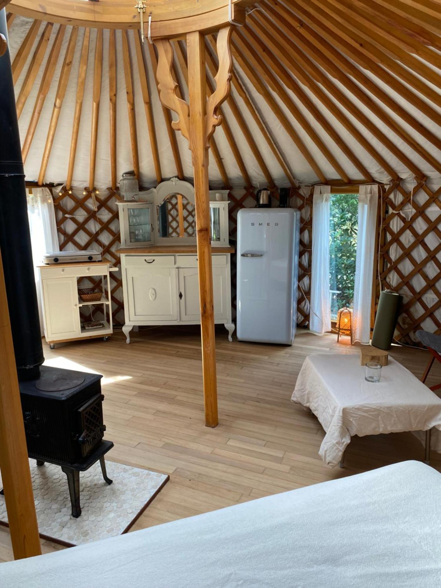 Ons Yurt Huisje In Het Bos Hollandsche Rading Εξωτερικό φωτογραφία