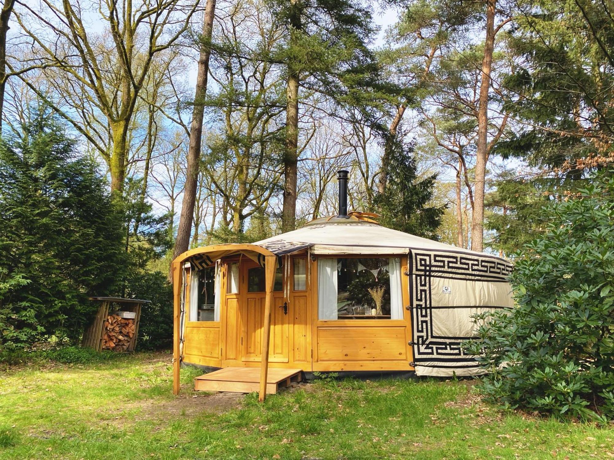 Ons Yurt Huisje In Het Bos Hollandsche Rading Εξωτερικό φωτογραφία
